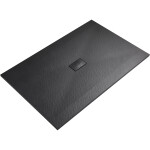 CERANO - Sprchová vanička obdélníková FlexiCut - SMC/minerální kompozit - upravitelná - černá matná - 140x100x3 CER-666118