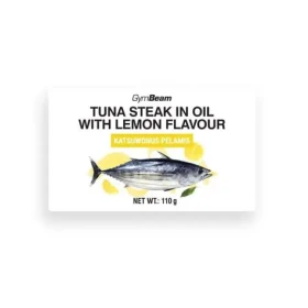 Steak z tuňáka v oleji s citrónovou příchutí - GymBeam (110 g) (105835-1-110g)