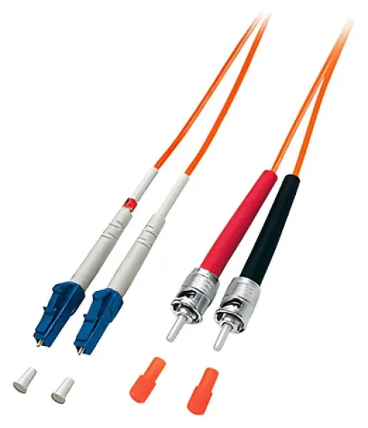 Equip LC/ST oranžová / Optický patchkabel / Multimode duplex OM2 / 10 m / LSZH plášť (254216)
