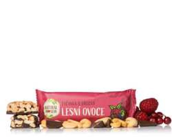 NaturalProtein Tyčinka ořechy - lesní ovoce 40 g