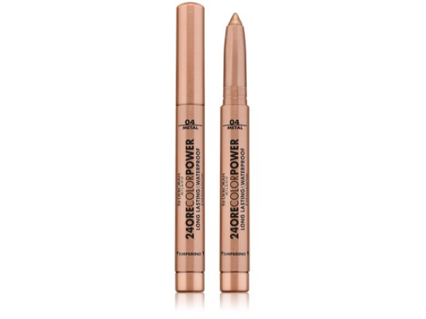 Deborah Milano 24ORE Color Power Voděodolný vysouvací oční stín v tužce 04 Warm Brown 1,4 g
