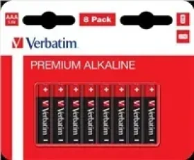Verbatim AAA alkalické baterie 8 ks / Baterie / 1,5 V (49502)