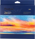 Finenolo Pastelky 24 ks / Šestihranné dřevěné / Tuha 3,8 mm / Předem ořezané (EC131-24)