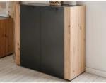 Úložná skříňka Santio 89 cm, dub artisan/antracit