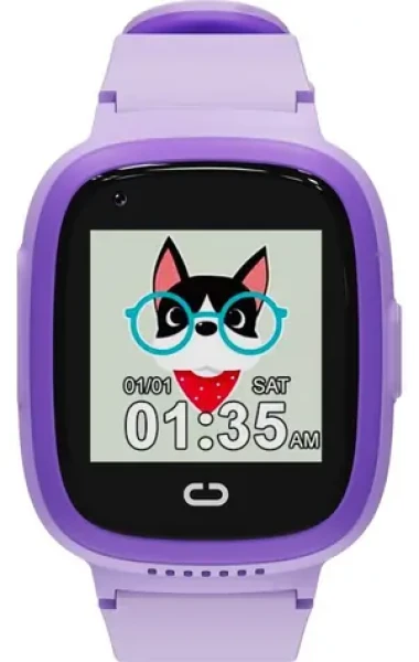 Canyon Sunny KW-48 fialová / Chytré dětské hodinky / barevný displej / 4G audio/video hovory / GPS / IP67 (CNE-KW48VL)