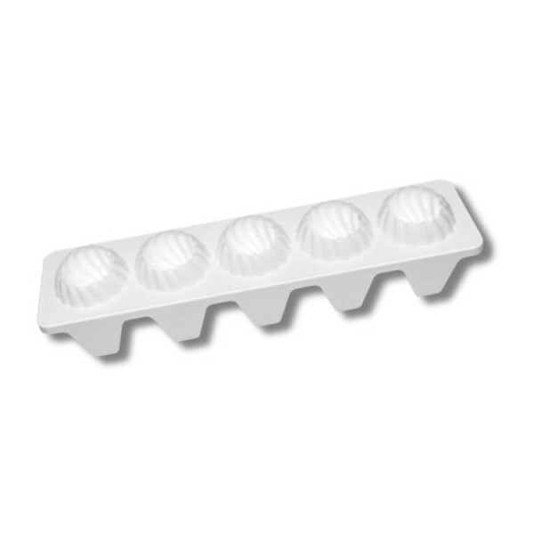Silikonová forma na pečení/na mražené dezerty Cesil Ruská kupole 6 cm (na 5 ks) 6,5 cm