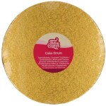 FunCakes Dortová podložka Kruh Zlatá 25 cm Tloušťka 12 mm