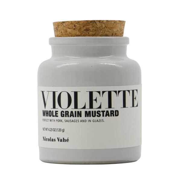 Nicolas Vahé Hořčice Violette 120 g, bílá barva, keramika, korek