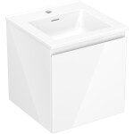 MEXEN/S - Orio koupelnová skříňka 45 cm s umyvadlem Otis, 1 šuplík, bílá lesk 91A10-04547-1-BF00-W18M00