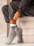 Milena Unique Snowflake ponožky 0071-007 Poloviční froté 35-41 bledá melanž 35-37