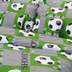 Stanex Ložní povlečení bavlněné Fotbal (LS184) ROZMĚR: 140x200 cm + polštář (90x70 cm)