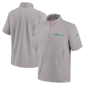 Nike Pánská bunda Miami Dolphins NFL 2024 Sideline Lightweight Coach Velikost: L