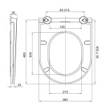 Mereo WC sedátko samozavírací SLIM CSS125