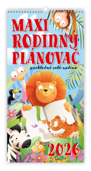 Nástěnný kalendář 2026 Helma - MAXI rodinný plánovač