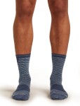 ICEBREAKER Mens Run+ Ultralight Crew Fusion Dye, Graphite Fd/Graphite/Snow velikost: 39-41,5 (S)