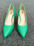 Dámské lodičky na jehlovém podpatku B-831 Zelená - Bellucci zelená 39