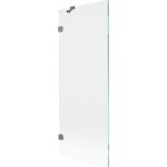 MEXEN/S - Lunar vanová zástěna FIX 70 x 150, transparent, grafit metal 897-070-000-95-00