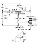 GROHE - Start Flow Bidetová baterie s výpustí, chrom 23770000