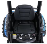 Mamido Dětský elektrický traktor MEGA D68 24V s přívěsem modrý