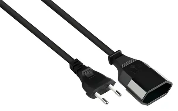 Good Connections Euro prodlužovací kabel černý / Prodlužovací kabel / 1 m / 250 V / VDE (P0300-S010)