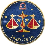 CURIOSI Kulaté puzzle Zvěrokruh: Váhy