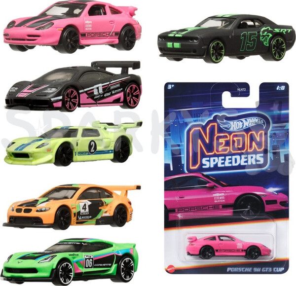 Hot Wheels autíčko Neon Speeders 1:64 - Mattel Max Steel