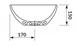 CERSANIT - SET B687 MODUO (umyvadlo 55, deska 80, skříňka 60, modul 20) S801-444