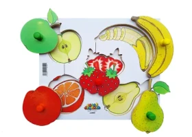 Just Jigsaws 150 Loupeme a krájíme plodiny 1 - dřevěné deskové puzzle