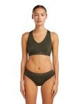 Dámská merino podprsenka ICEBREAKER Wmns 125 Cool-Lite Sprite Racerback Bra, Dark Loden velikost: L