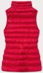 Tmavě červená krátká dámská prošívaná vesta (23077-275) odcienie czerwieni