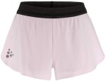 Craft W Šortky PRO Hypervent Split 2 růžová - Běžecké šortky CRAFT PRO Hypervent Split 2 - růžová Velikost textilu: XL