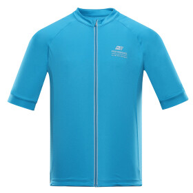 Pánský cyklistický dres ALPINE PRO SAGEN neon atomic blue L