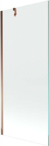 MEXEN/S - Next vanová zástěna FIX 80x150, transparent, růžové zlato 895-080-000-00-00-60