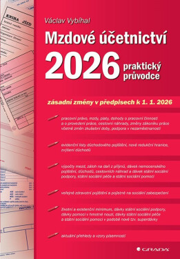 Mzdové účetnictví 2026 - praktický průvodce - Václav Vybíhal