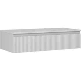 MEXEN/S - Rivel koupelnová skříňka pod umyvadlo 100 cm s deskou, 1 šuplík, reliéf , šedá mat 91A20-10023-1-BFC62