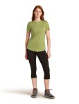 ICEBREAKER Wmns Mer 125 Cool-Lite Sphere SS Tee Across, Olive (vzorek) velikost: S