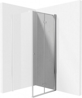 DEANTE - Kerria plus chrom - Sprchové dveře bez stěnového profilu, systém Kerria Plus, 90 cm - skládací KTSX041P