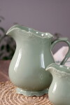 Chic Antique Porcelánový džbán Provence Verte 1 l, zelená barva, porcelán