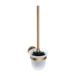 HOPA - WC štetka, miska sklo, 95×360×140 mm - Barva - Růžové zlato broušená KDBE155113017