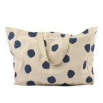 LIEWOOD Maxi taška z organické bavlny Spot dots / Mist, modrá barva, textil