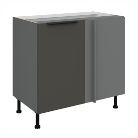 Spodní rohová skříňka Aria ANT 105 ND 1F BB Barva korpusu: Antracit, Barva dvířek: GR - Graphite AFM