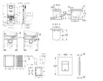 GROHE - Rapid SLX Set předstěnové instalace, klozetu, sedátka SoftClose, tlačítka Even a sady pro vhazování tablet, Triple Vortex, phantom black SANI11BB5127