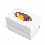 Cake star krabička na 2ks cupcakes nebo dezerty bez vložky 16 x 10 x 10 cm