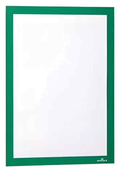 Durable Duraframe A4 zelená / Prezentační rám / Magnetický / Samolepicí / 2 ks (487205)