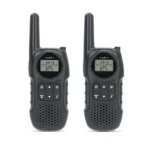 Nedis Walkie-Talkie Set černá / 2x vysílačka / 2 sluchátka / Až 10 km / 8 kanálů / PTT / VOX (WLTK1050BK)
