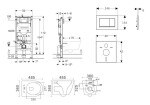 GEBERIT - Duofix Set předstěnové instalace, klozetu Gaia a sedátka softclose, tlačítko Sigma30, matná černá/černá SANI11CA5105B