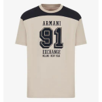 Armani Exchange 6LZTLGZJGAZ tričko béžové