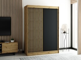 Šatní skříň Abi Lamelo Barva korpusu: Dub artisan, Rozměry: 150 cm