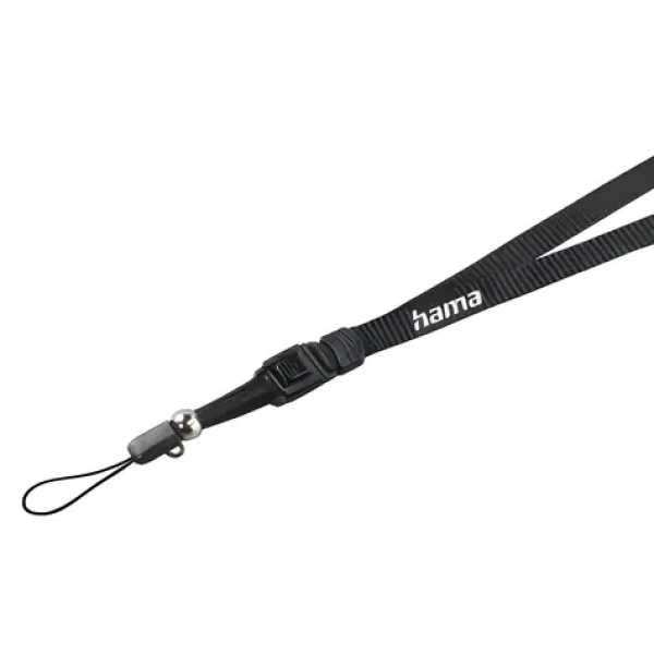 Hama černá / Popruh na fotoaparát / 45 cm / rychloupínání / nylon