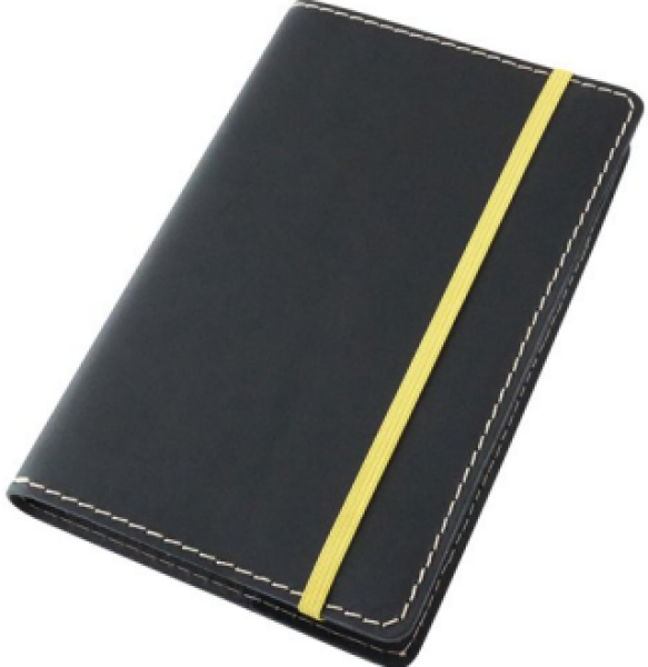 Kožený obal na diář Moleskine 14 cm kůže černá hladká